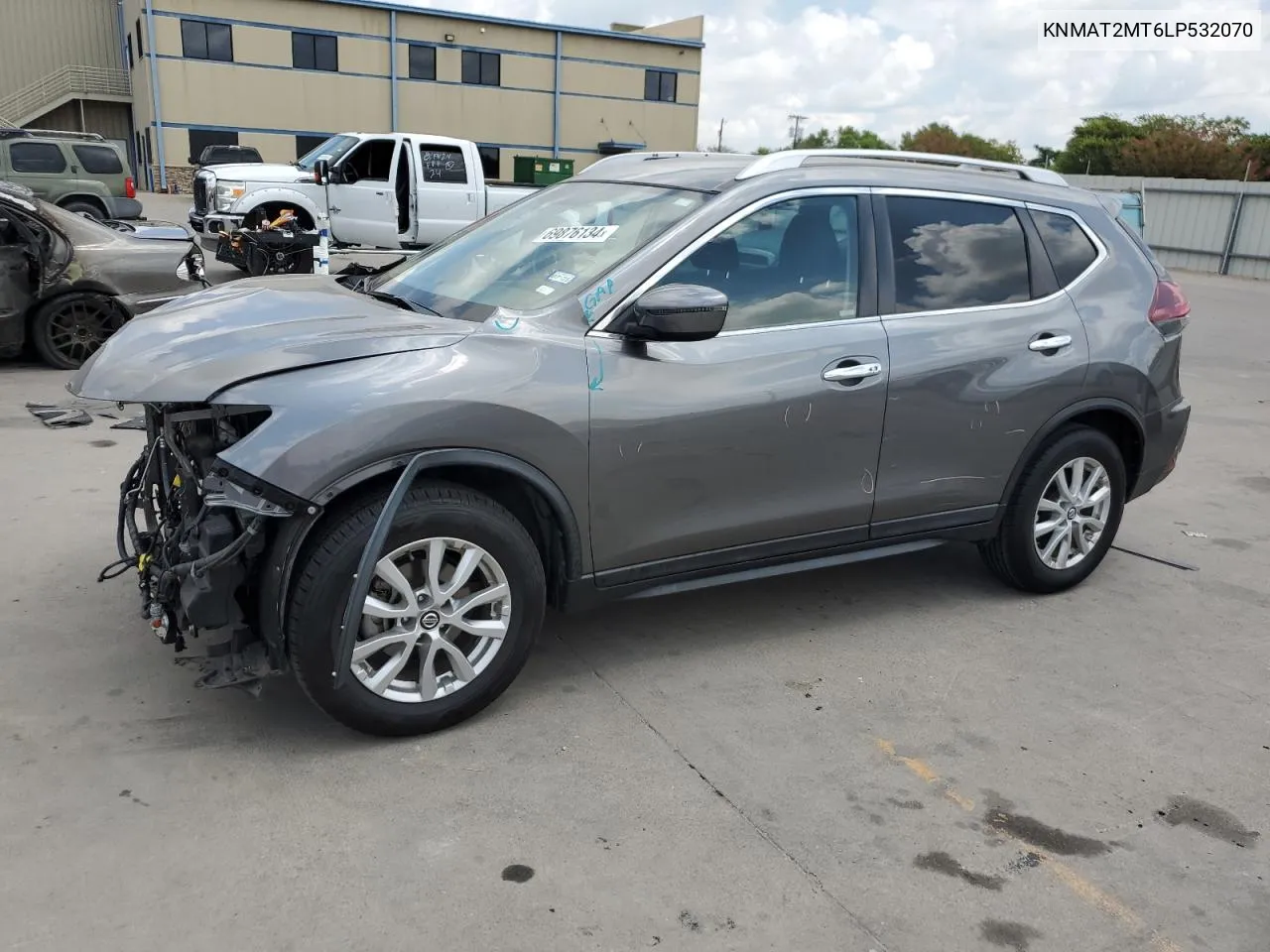 2020 Nissan Rogue S VIN: KNMAT2MT6LP532070 Lot: 69876134