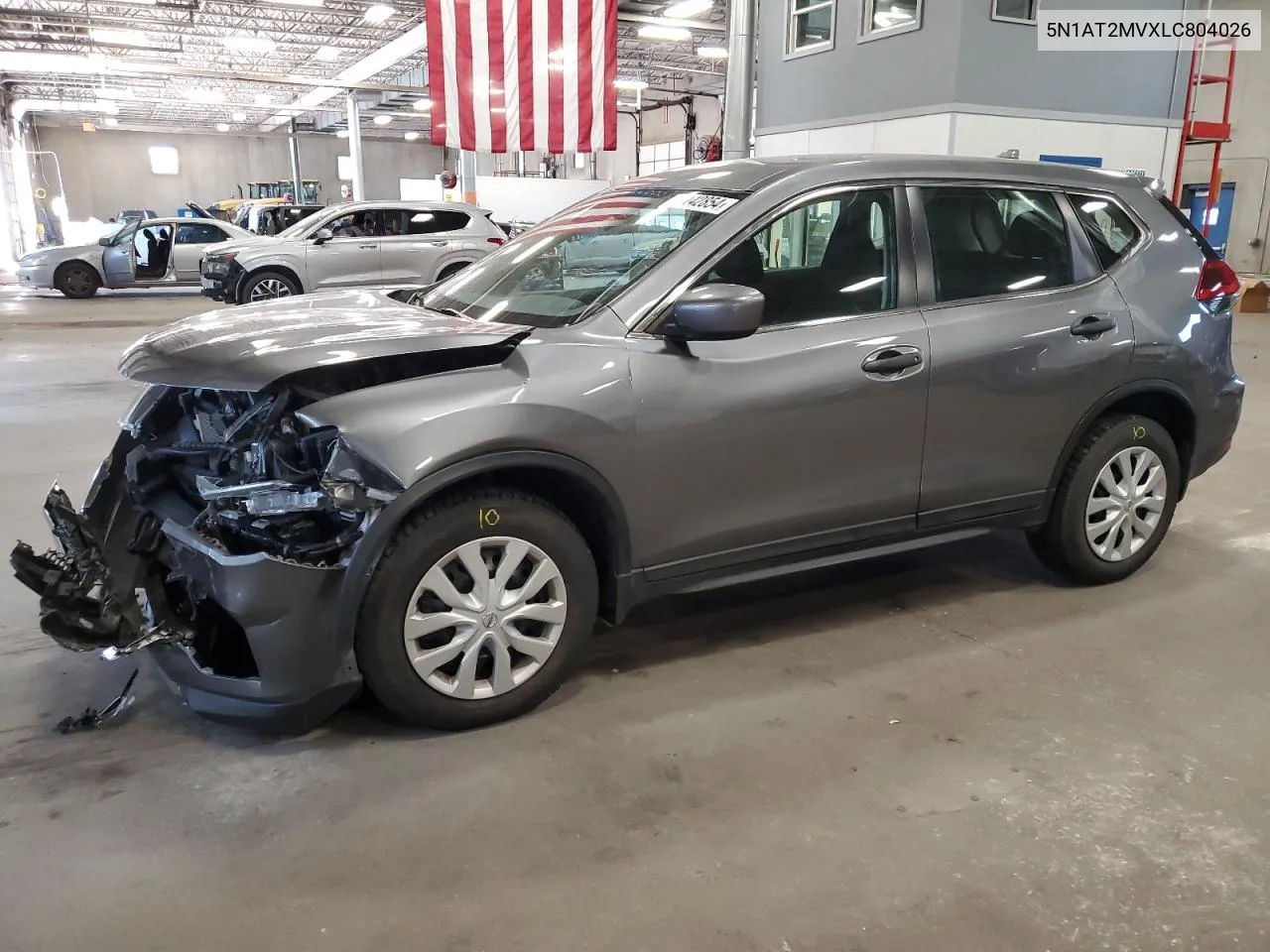 2020 Nissan Rogue S VIN: 5N1AT2MVXLC804026 Lot: 70142854