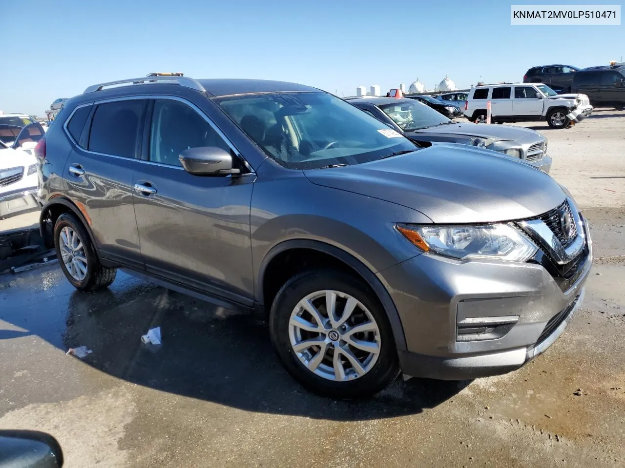 2020 Nissan Rogue S VIN: KNMAT2MV0LP510471 Lot: 70390934