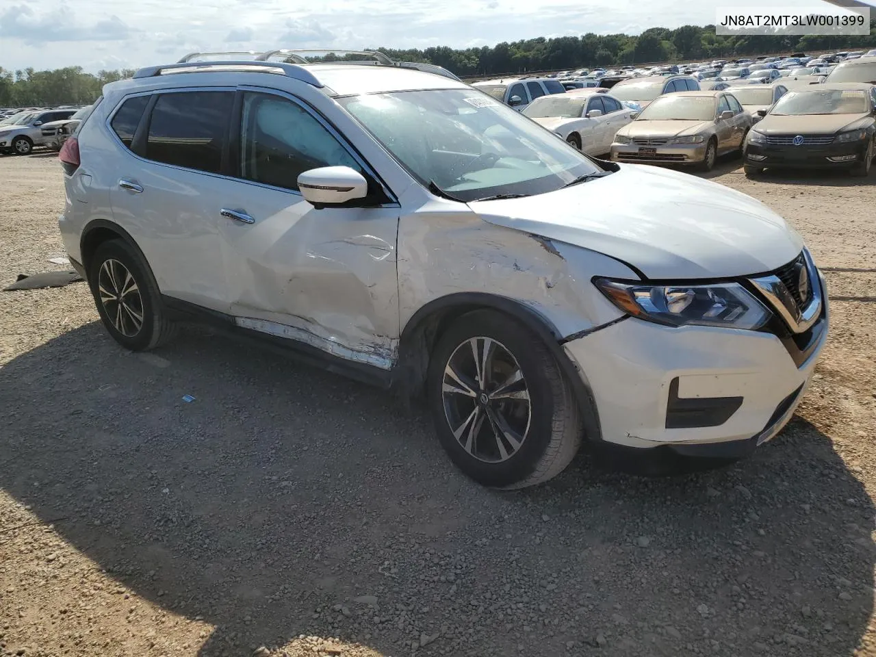 JN8AT2MT3LW001399 2020 Nissan Rogue S