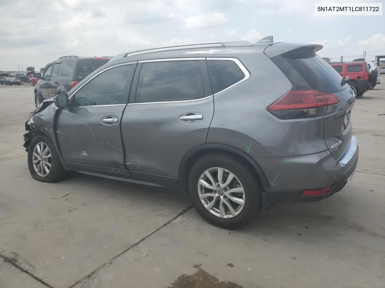 2020 Nissan Rogue S VIN: 5N1AT2MT1LC811722 Lot: 70482624