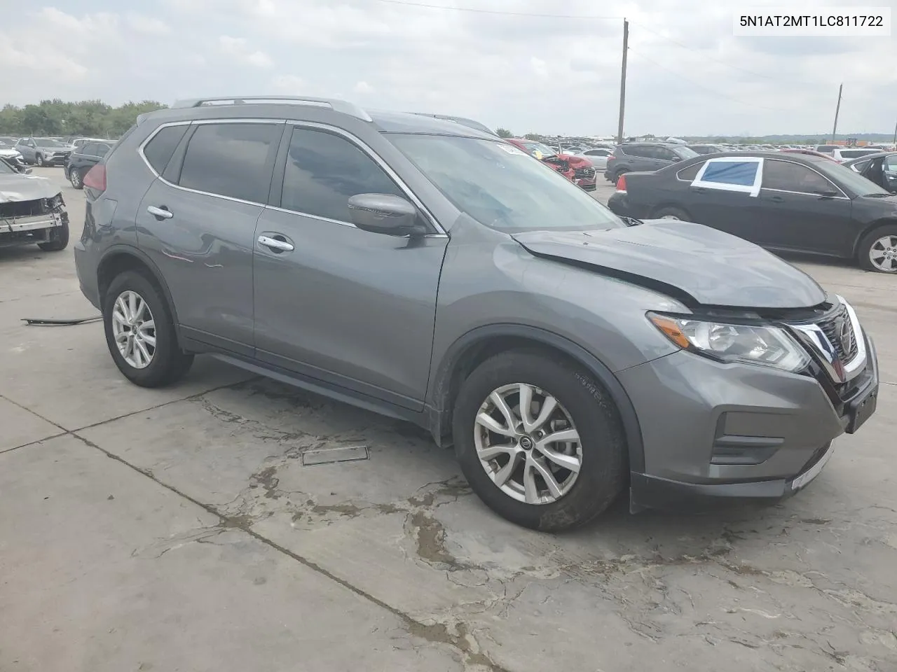 2020 Nissan Rogue S VIN: 5N1AT2MT1LC811722 Lot: 70482624