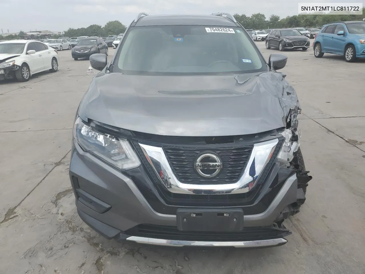 2020 Nissan Rogue S VIN: 5N1AT2MT1LC811722 Lot: 70482624