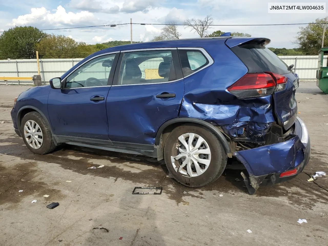 2020 Nissan Rogue S VIN: JN8AT2MT4LW004635 Lot: 70591694