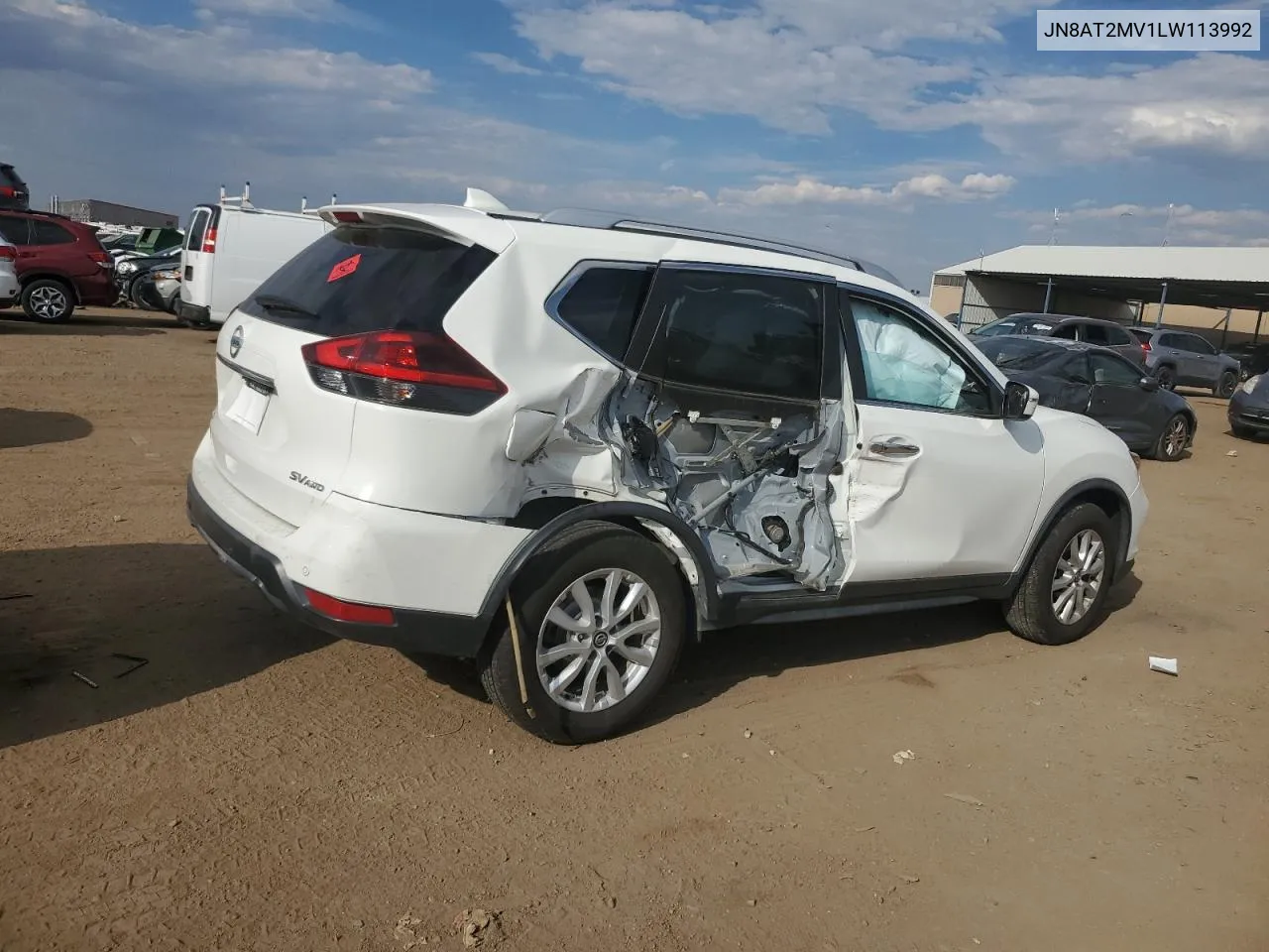 2020 Nissan Rogue S VIN: JN8AT2MV1LW113992 Lot: 70913274