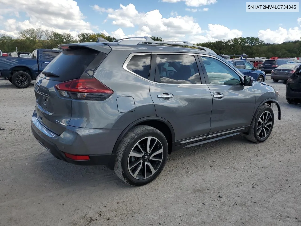 2020 Nissan Rogue S VIN: 5N1AT2MV4LC734345 Lot: 71589484