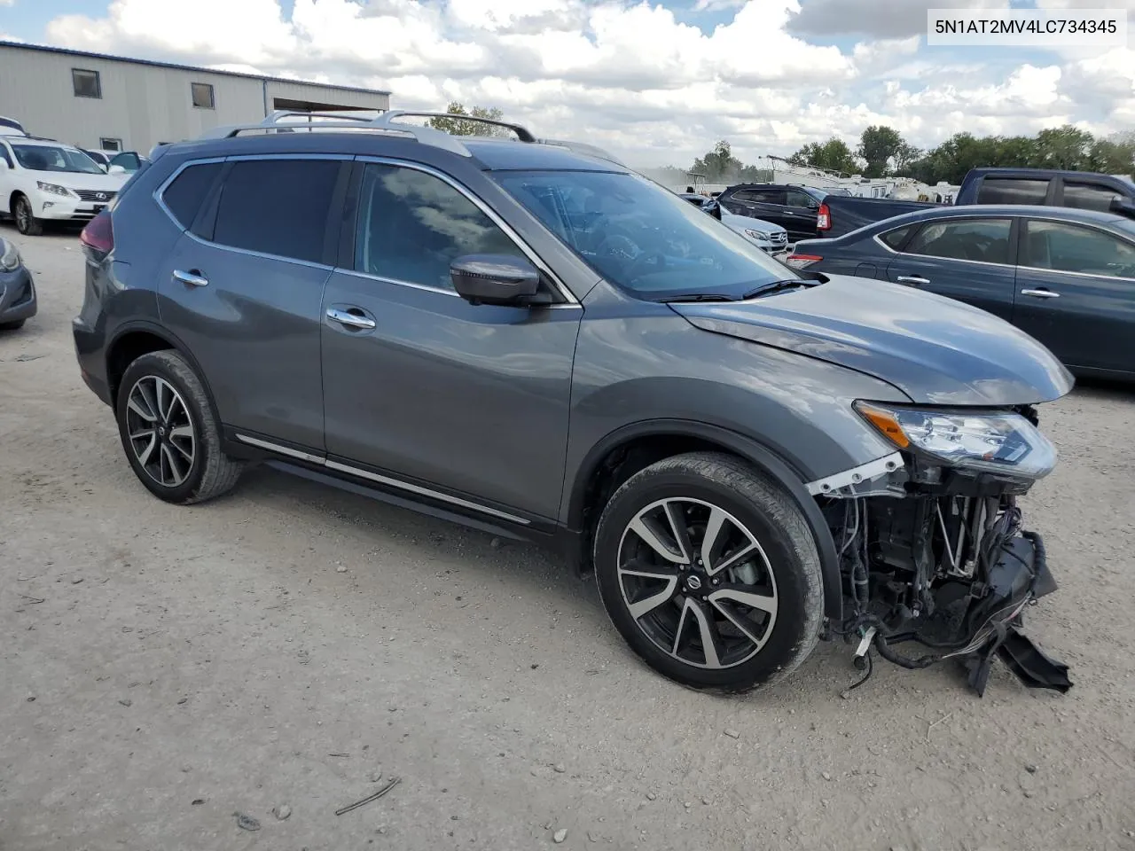 2020 Nissan Rogue S VIN: 5N1AT2MV4LC734345 Lot: 71589484