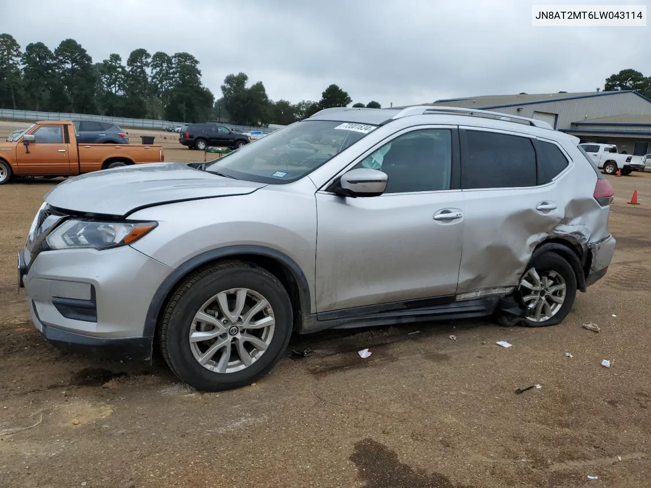 2020 Nissan Rogue S VIN: JN8AT2MT6LW043114 Lot: 72001634