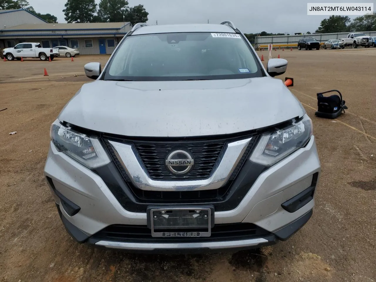 2020 Nissan Rogue S VIN: JN8AT2MT6LW043114 Lot: 72001634