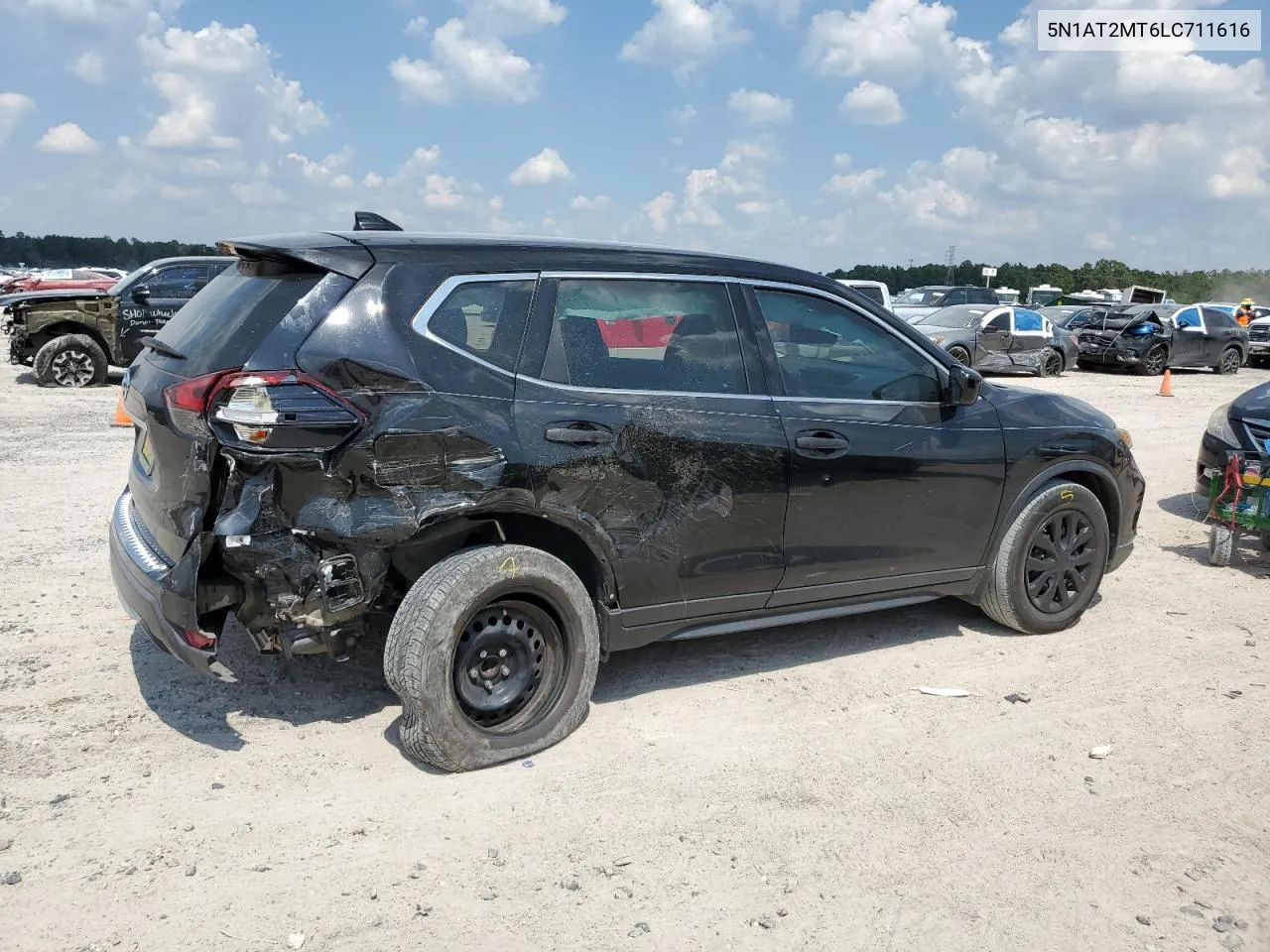 2020 Nissan Rogue S VIN: 5N1AT2MT6LC711616 Lot: 72223044