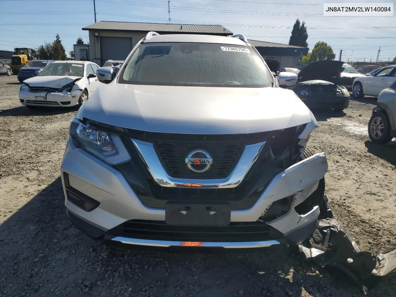 2020 Nissan Rogue S VIN: JN8AT2MV2LW140084 Lot: 72365794