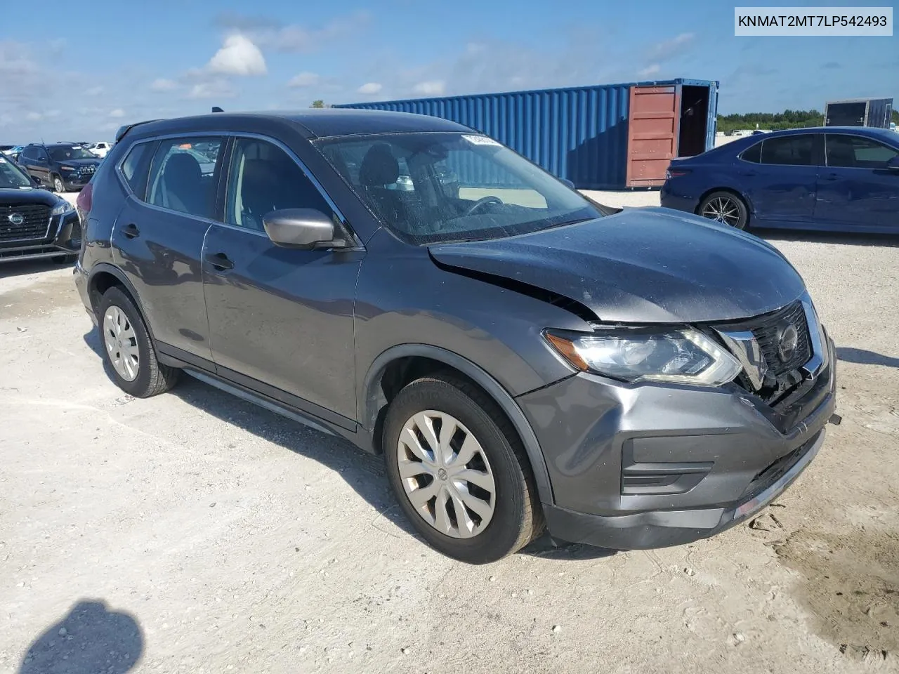 2020 Nissan Rogue S VIN: KNMAT2MT7LP542493 Lot: 72468104