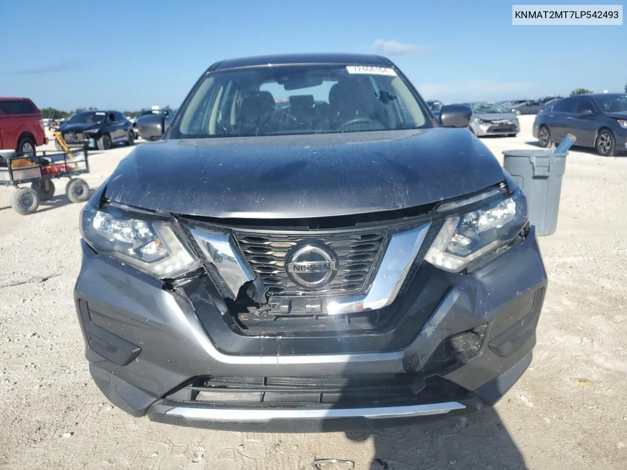 2020 Nissan Rogue S VIN: KNMAT2MT7LP542493 Lot: 72468104