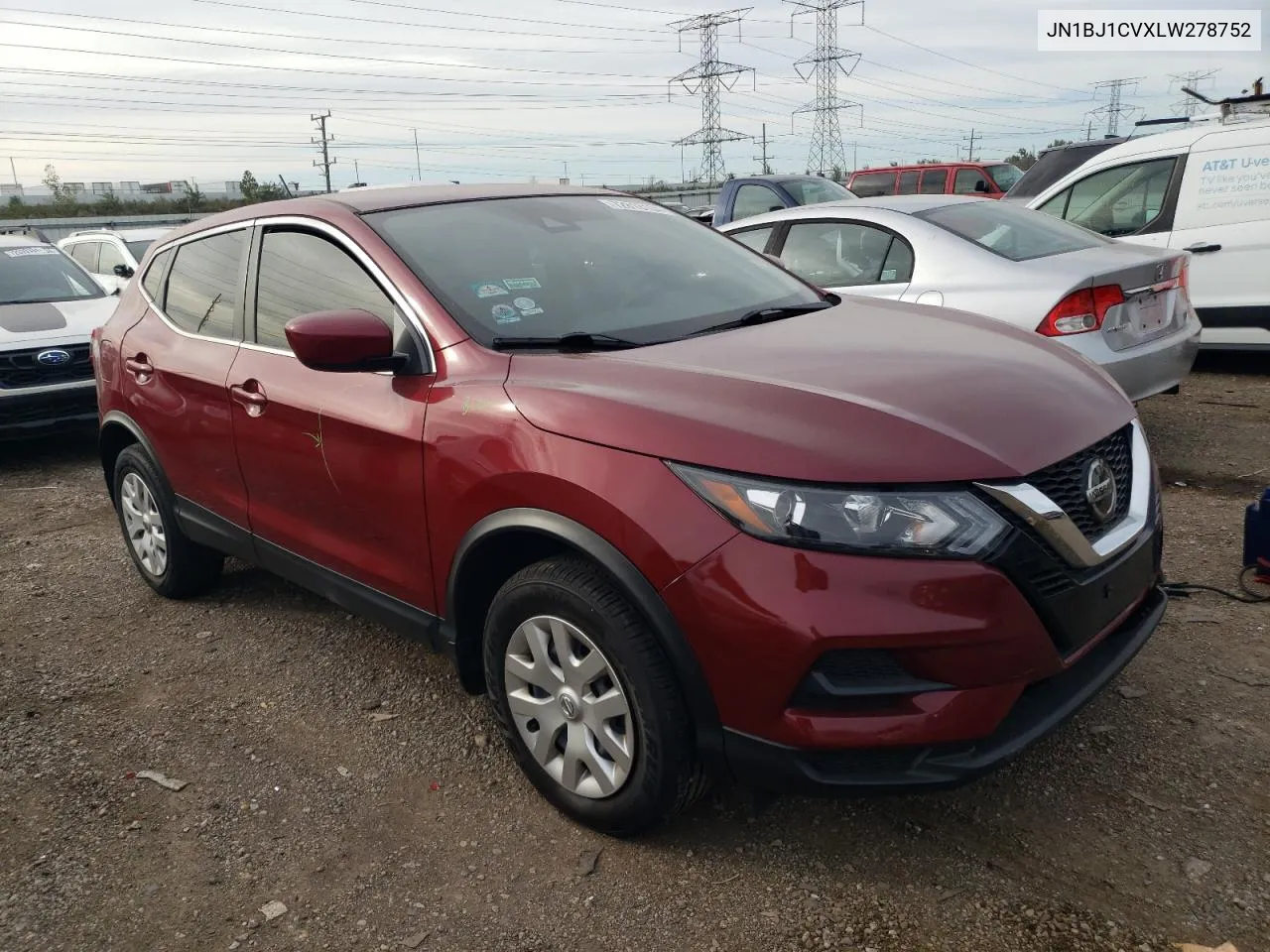 JN1BJ1CVXLW278752 2020 Nissan Rogue Sport S