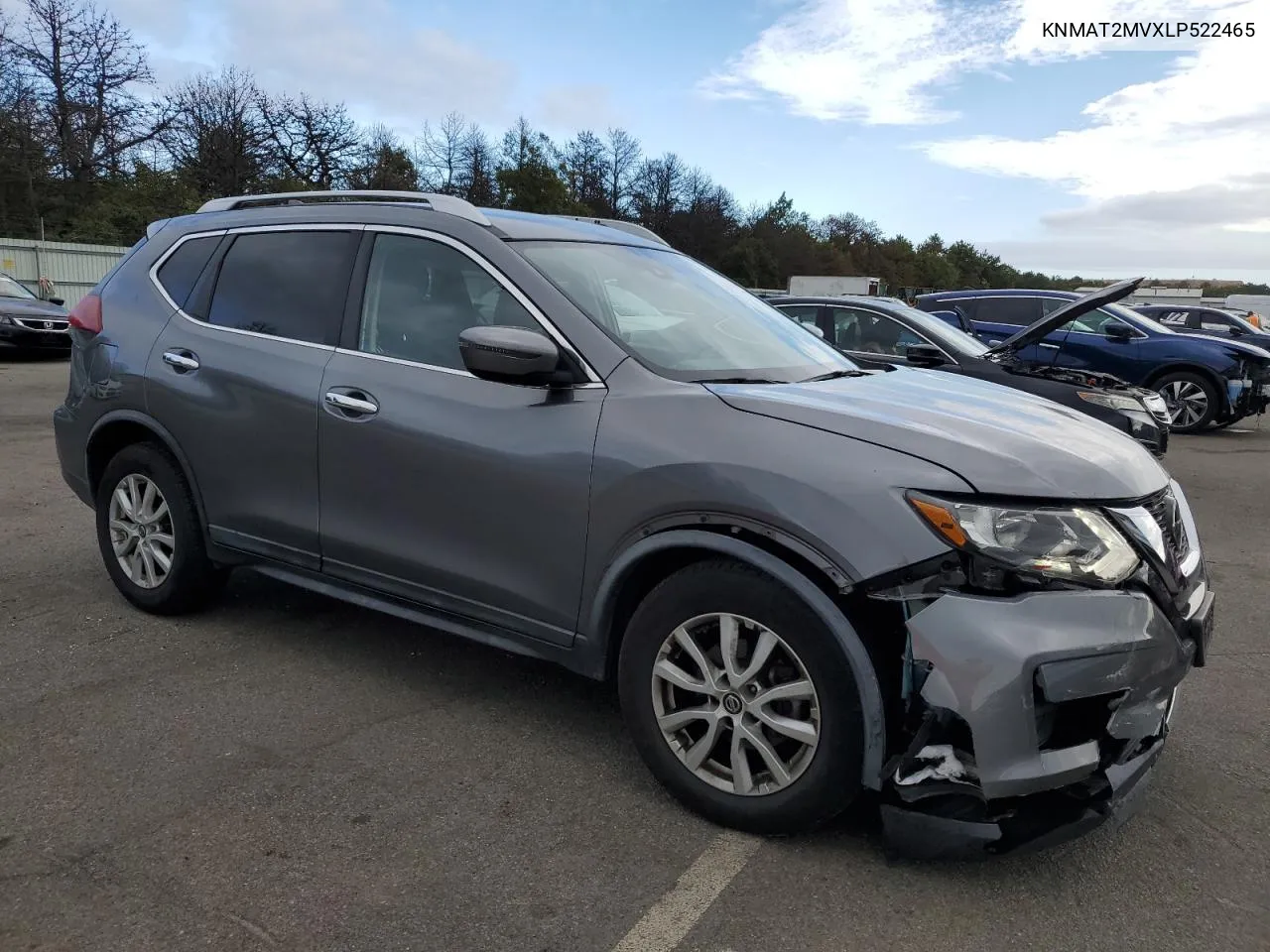 2020 Nissan Rogue S VIN: KNMAT2MVXLP522465 Lot: 72931814