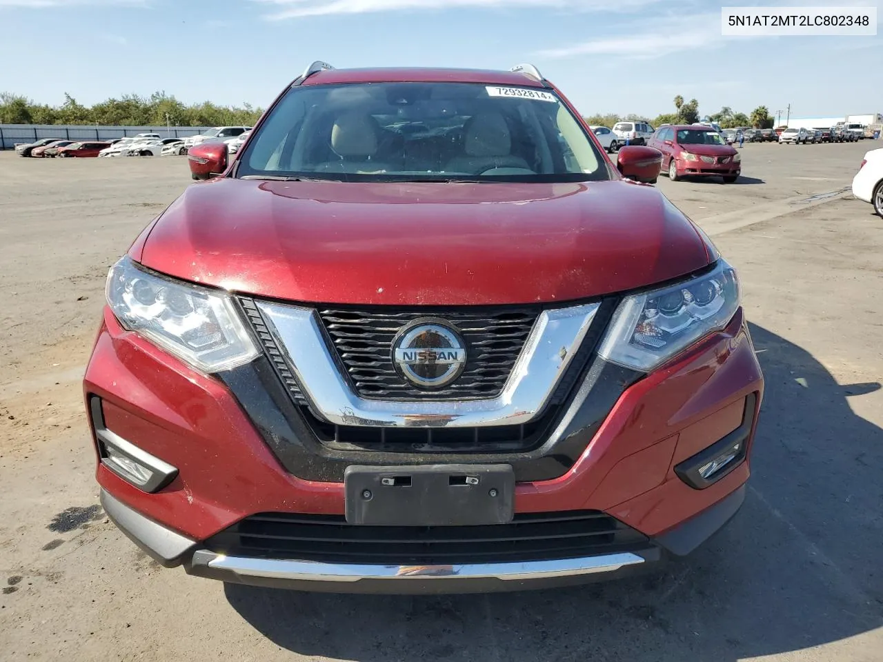 2020 Nissan Rogue S VIN: 5N1AT2MT2LC802348 Lot: 72932814