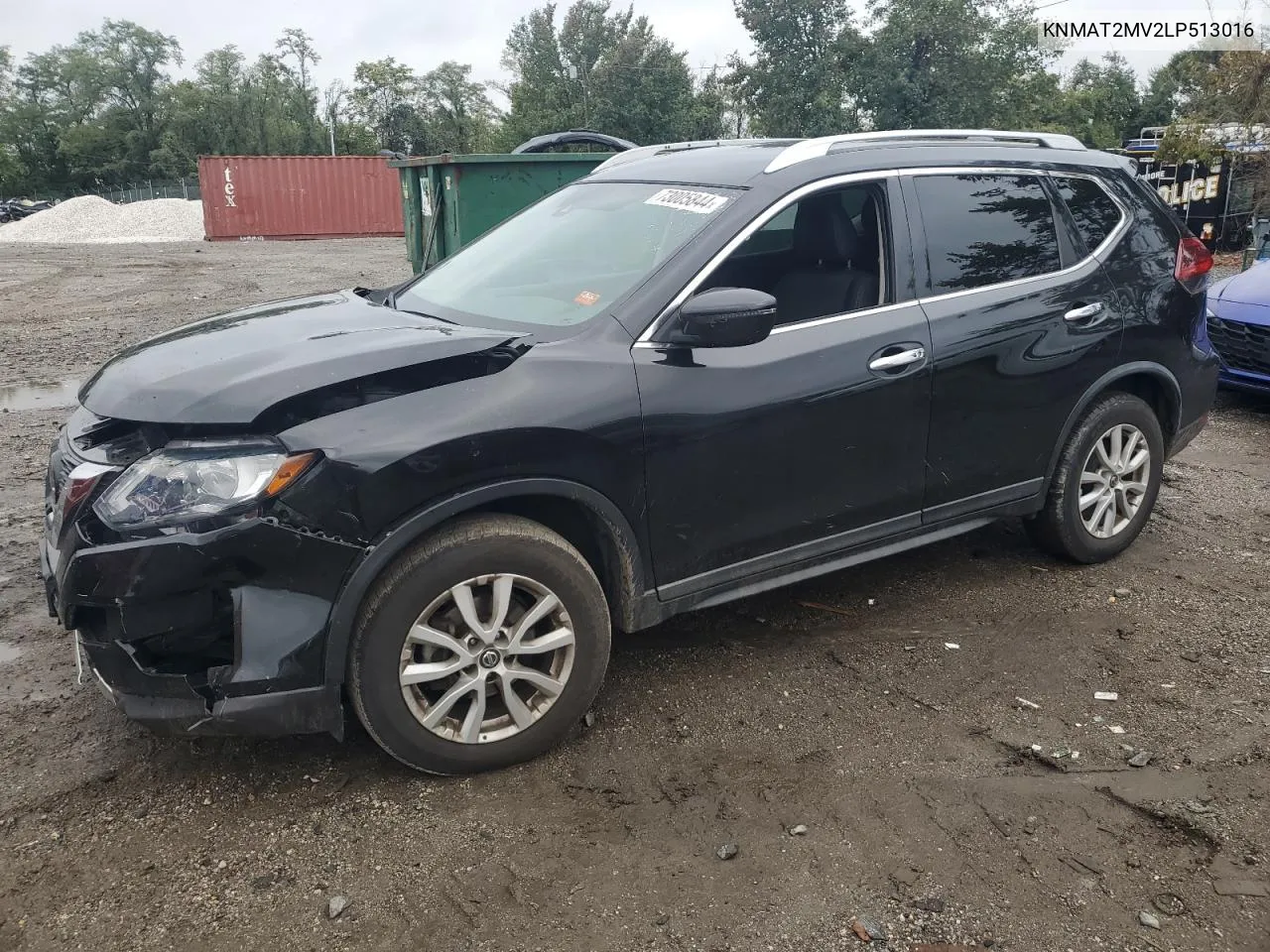 2020 Nissan Rogue S VIN: KNMAT2MV2LP513016 Lot: 73005844