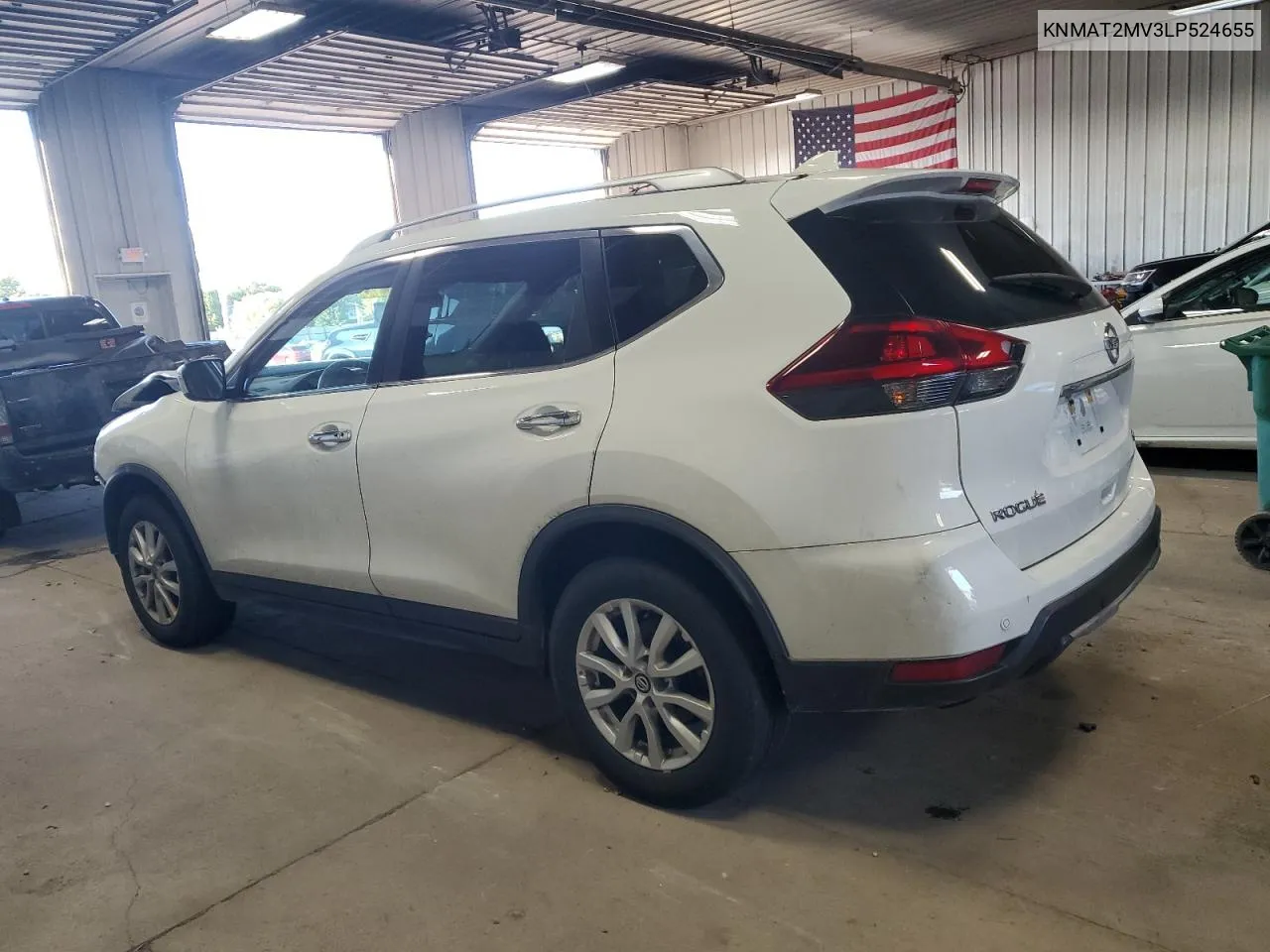 2020 Nissan Rogue S VIN: KNMAT2MV3LP524655 Lot: 73046534