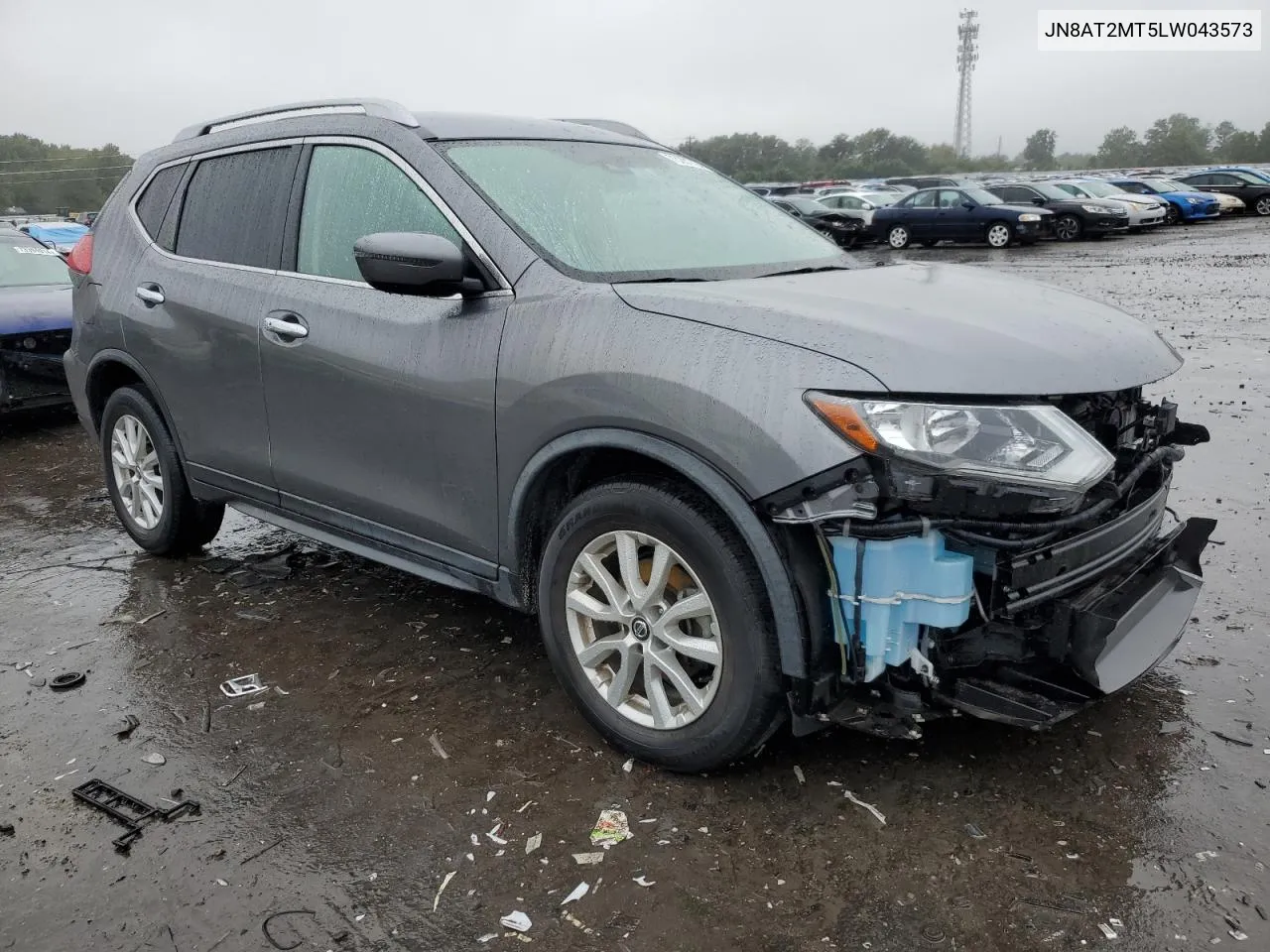 2020 Nissan Rogue S VIN: JN8AT2MT5LW043573 Lot: 73281794