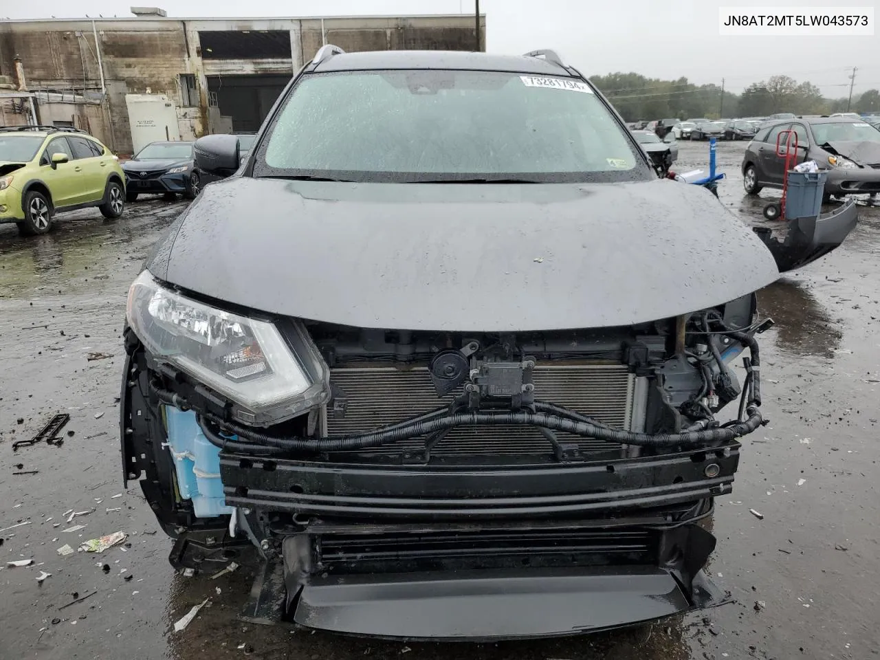 2020 Nissan Rogue S VIN: JN8AT2MT5LW043573 Lot: 73281794