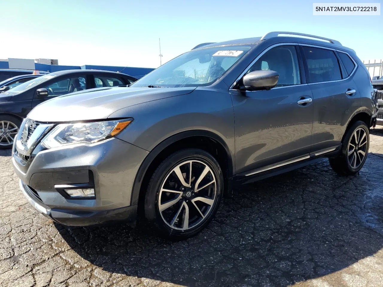 2020 Nissan Rogue S VIN: 5N1AT2MV3LC722218 Lot: 74084724