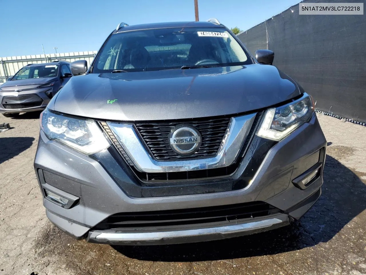 2020 Nissan Rogue S VIN: 5N1AT2MV3LC722218 Lot: 74084724