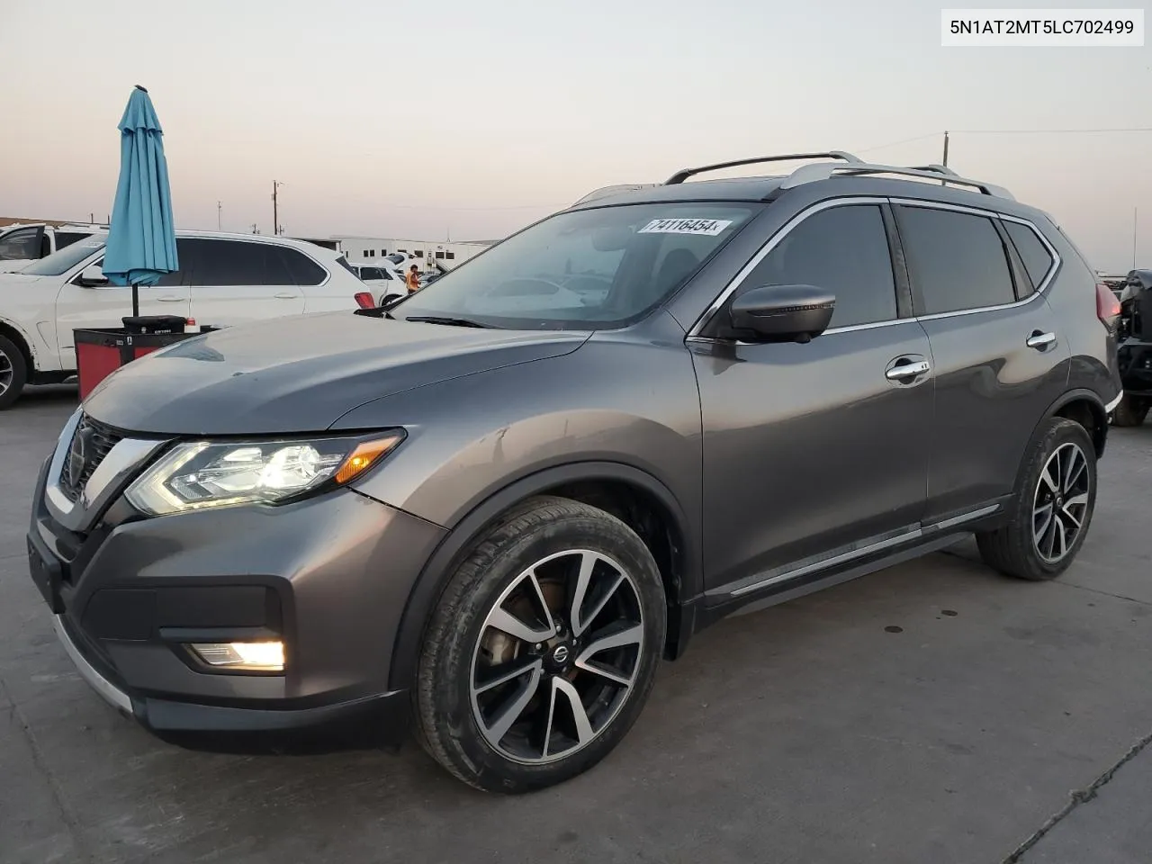 2020 Nissan Rogue S VIN: 5N1AT2MT5LC702499 Lot: 74116454