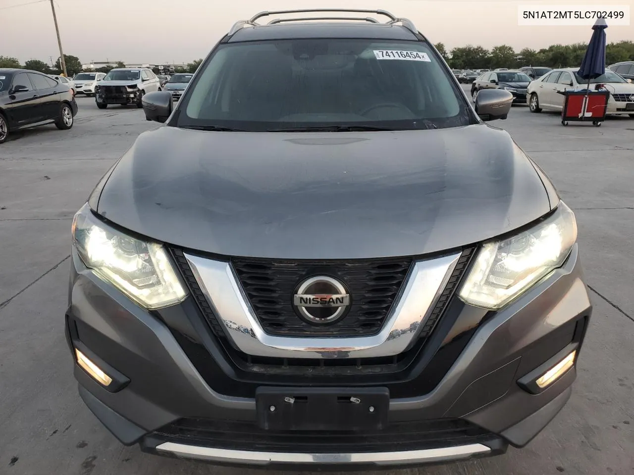 2020 Nissan Rogue S VIN: 5N1AT2MT5LC702499 Lot: 74116454