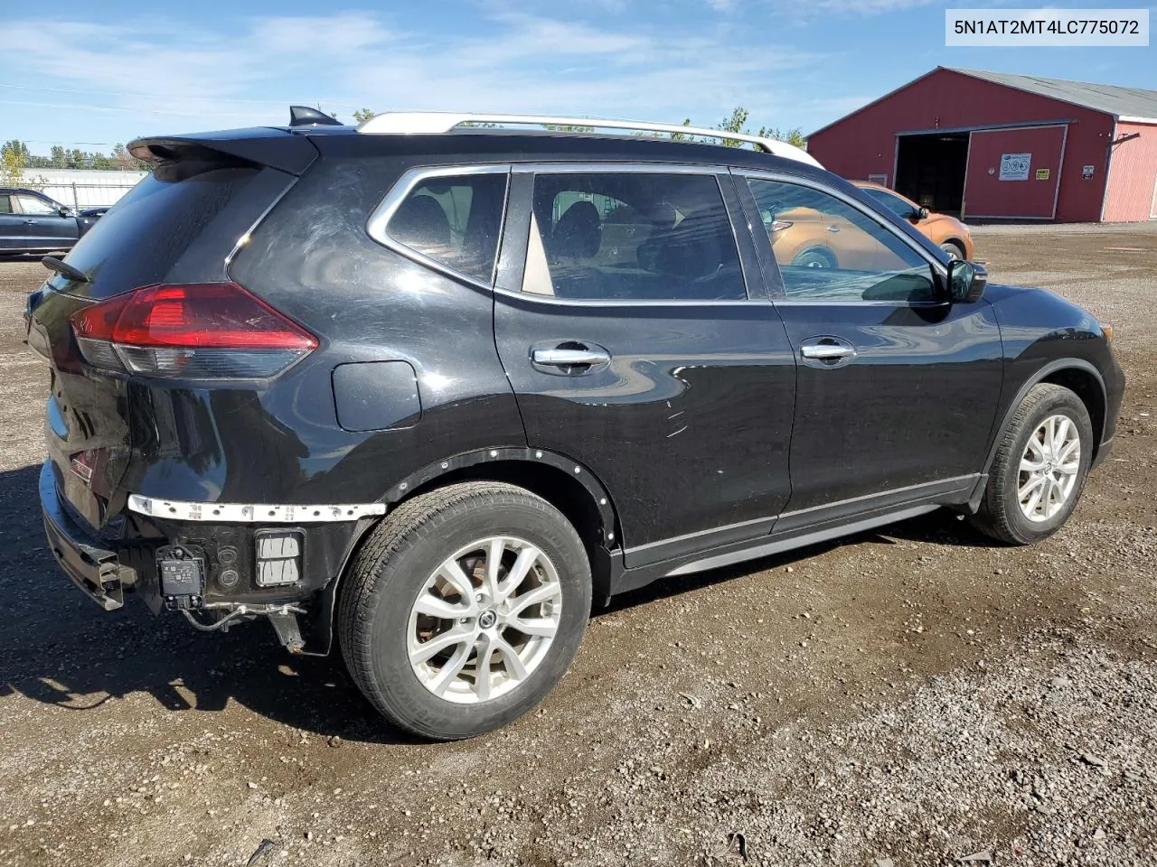 2020 Nissan Rogue S VIN: 5N1AT2MT4LC775072 Lot: 74208644