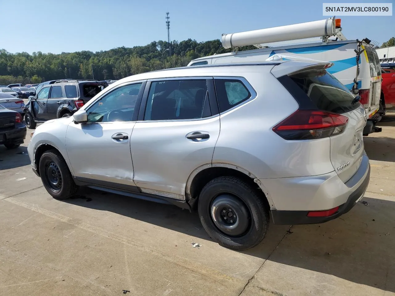 2020 Nissan Rogue S VIN: 5N1AT2MV3LC800190 Lot: 74440494