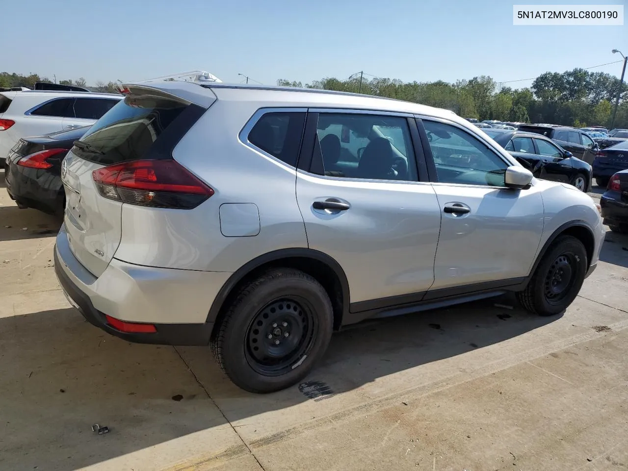 2020 Nissan Rogue S VIN: 5N1AT2MV3LC800190 Lot: 74440494