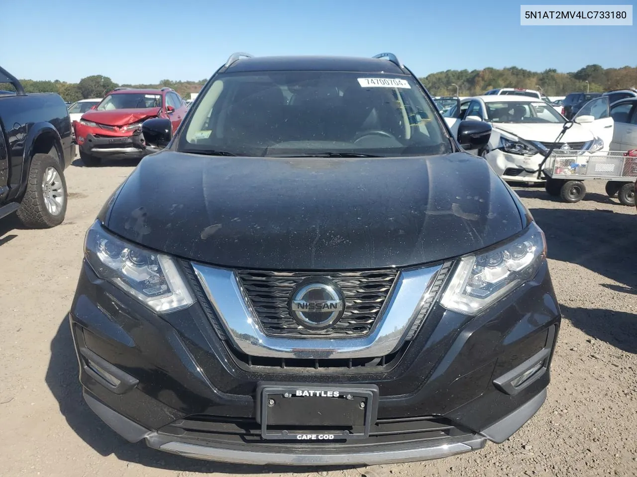 2020 Nissan Rogue S VIN: 5N1AT2MV4LC733180 Lot: 74700704