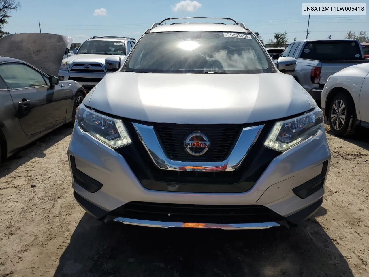 2020 Nissan Rogue S VIN: JN8AT2MT1LW005418 Lot: 75263554