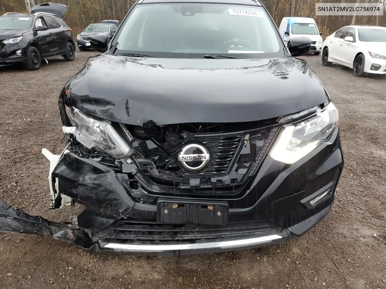 2020 Nissan Rogue S VIN: 5N1AT2MV2LC756974 Lot: 75714234