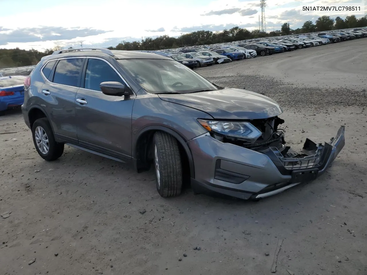 2020 Nissan Rogue S VIN: 5N1AT2MV7LC798511 Lot: 75862474