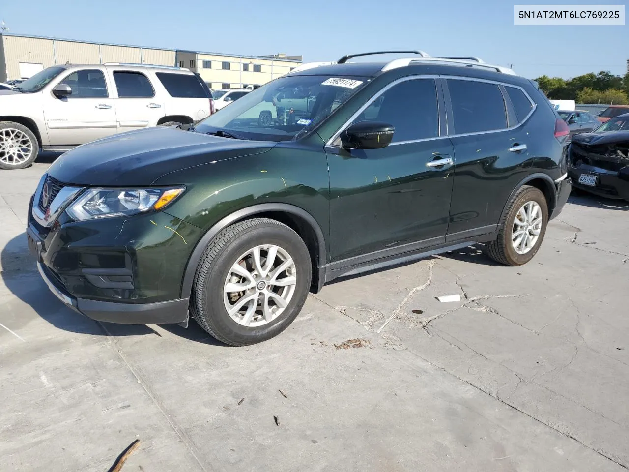 2020 Nissan Rogue S VIN: 5N1AT2MT6LC769225 Lot: 75921174