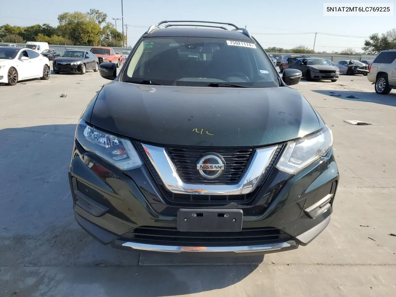 2020 Nissan Rogue S VIN: 5N1AT2MT6LC769225 Lot: 75921174