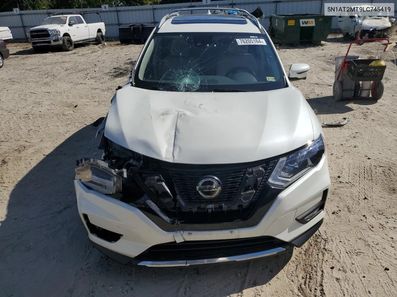 2020 Nissan Rogue S VIN: 5N1AT2MT9LC745419 Lot: 76205164