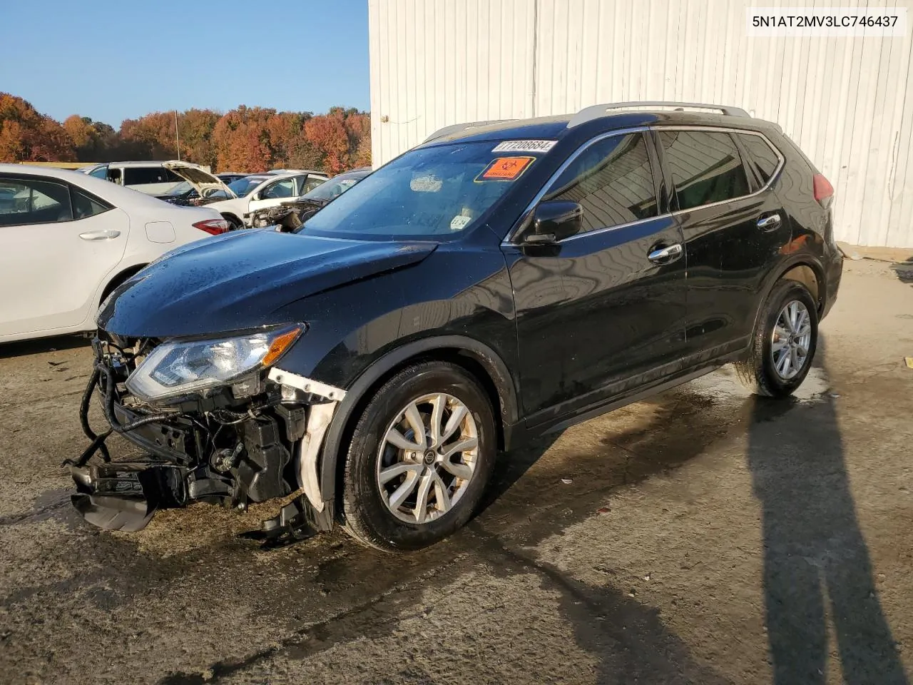 2020 Nissan Rogue S VIN: 5N1AT2MV3LC746437 Lot: 77208684