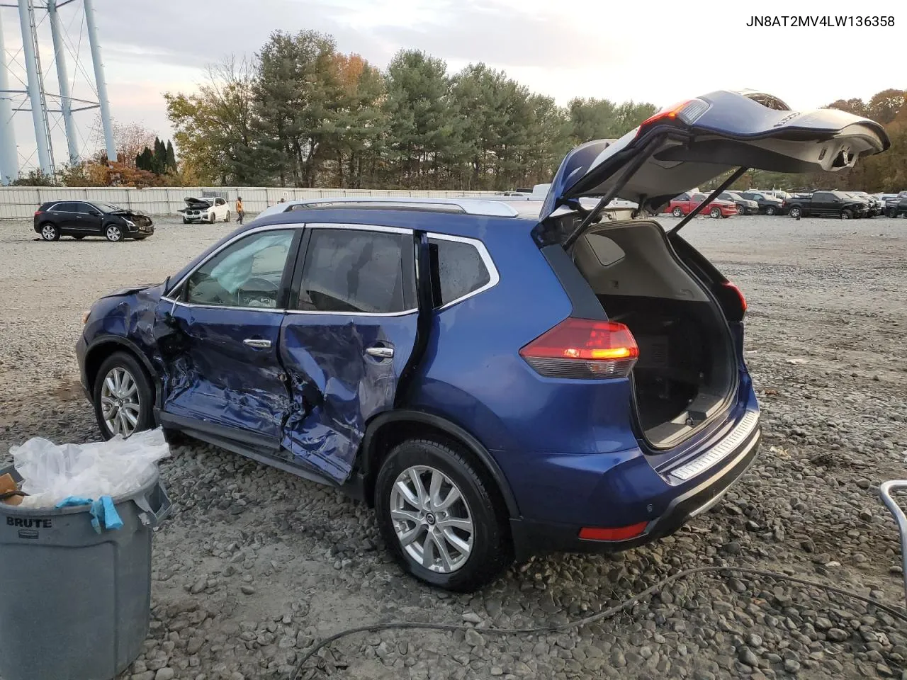 2020 Nissan Rogue S VIN: JN8AT2MV4LW136358 Lot: 78154924