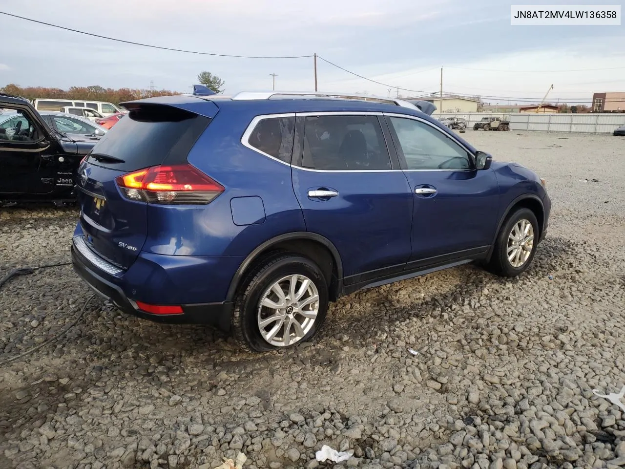 2020 Nissan Rogue S VIN: JN8AT2MV4LW136358 Lot: 78154924