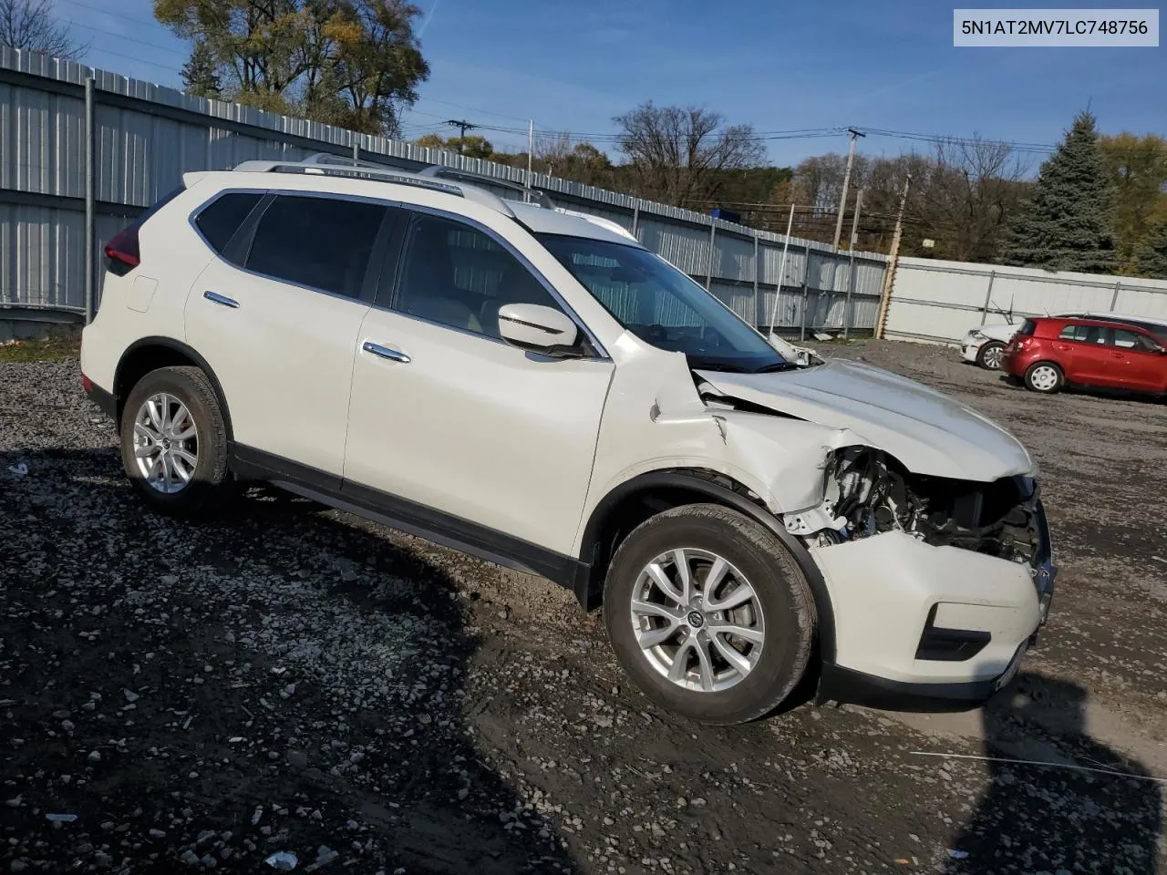 2020 Nissan Rogue S VIN: 5N1AT2MV7LC748756 Lot: 78194464