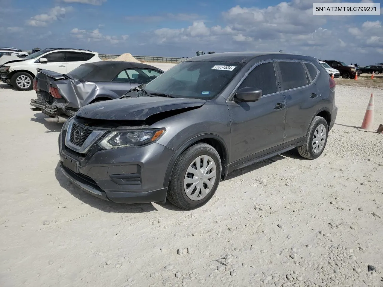 2020 Nissan Rogue S VIN: 5N1AT2MT9LC799271 Lot: 78254524