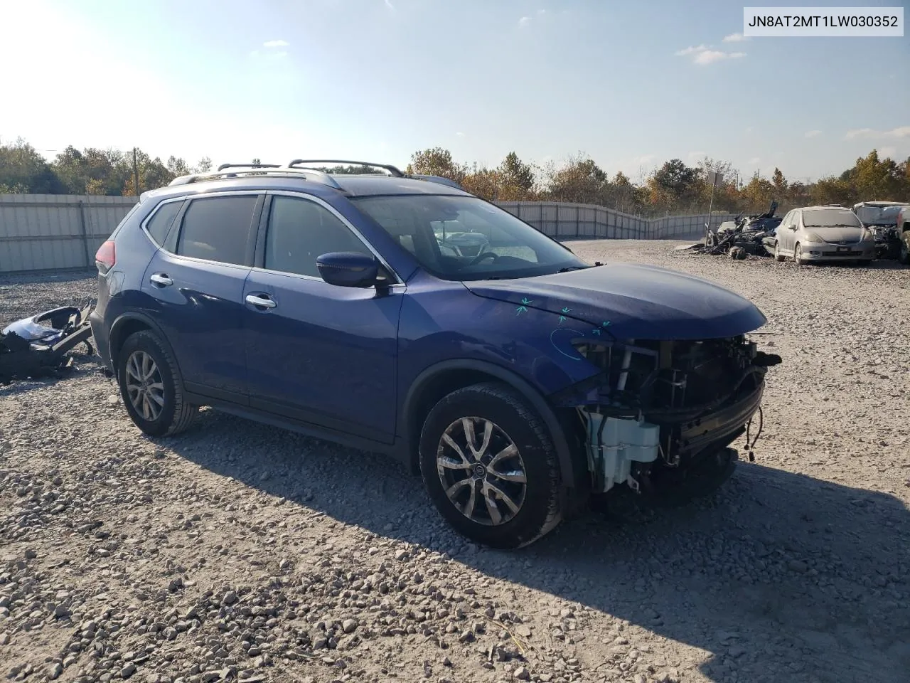 2020 Nissan Rogue S VIN: JN8AT2MT1LW030352 Lot: 78373814