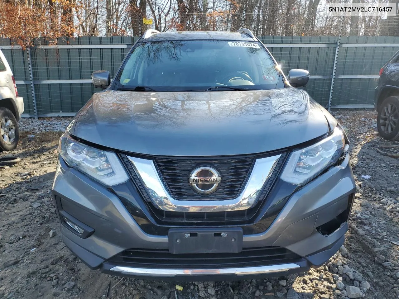 2020 Nissan Rogue S VIN: 5N1AT2MV2LC716457 Lot: 78731074