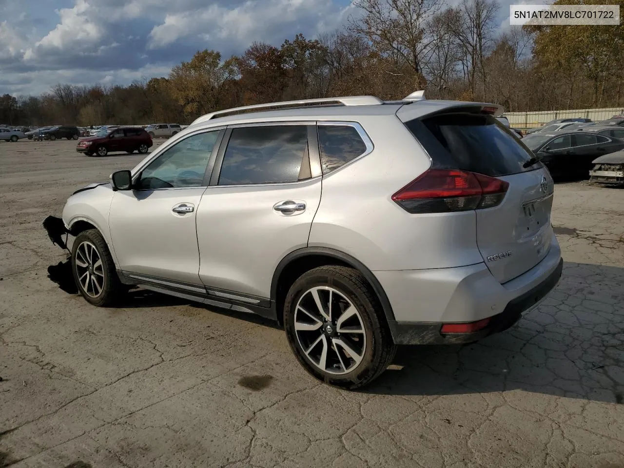 2020 Nissan Rogue S VIN: 5N1AT2MV8LC701722 Lot: 78810384