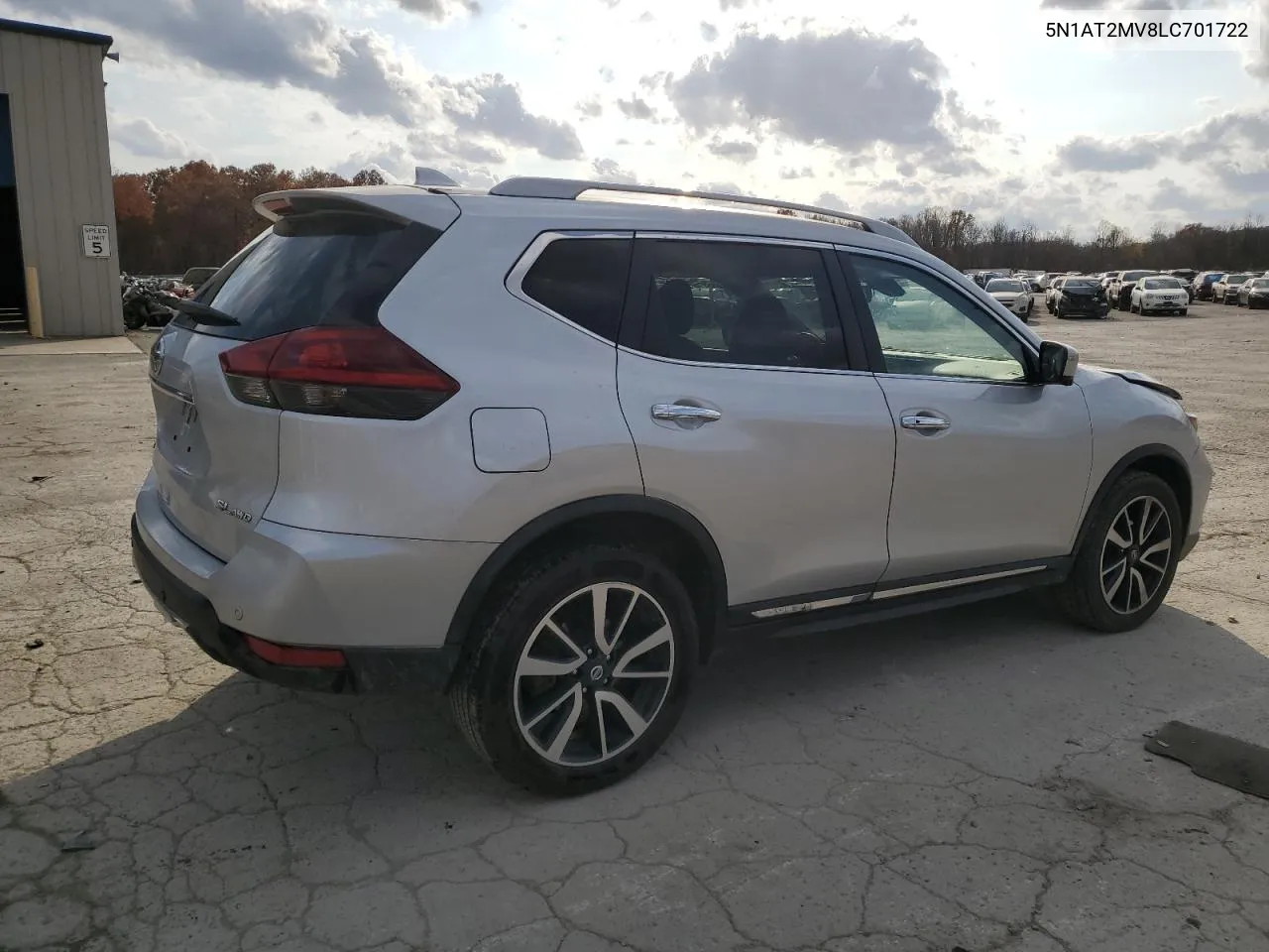 2020 Nissan Rogue S VIN: 5N1AT2MV8LC701722 Lot: 78810384