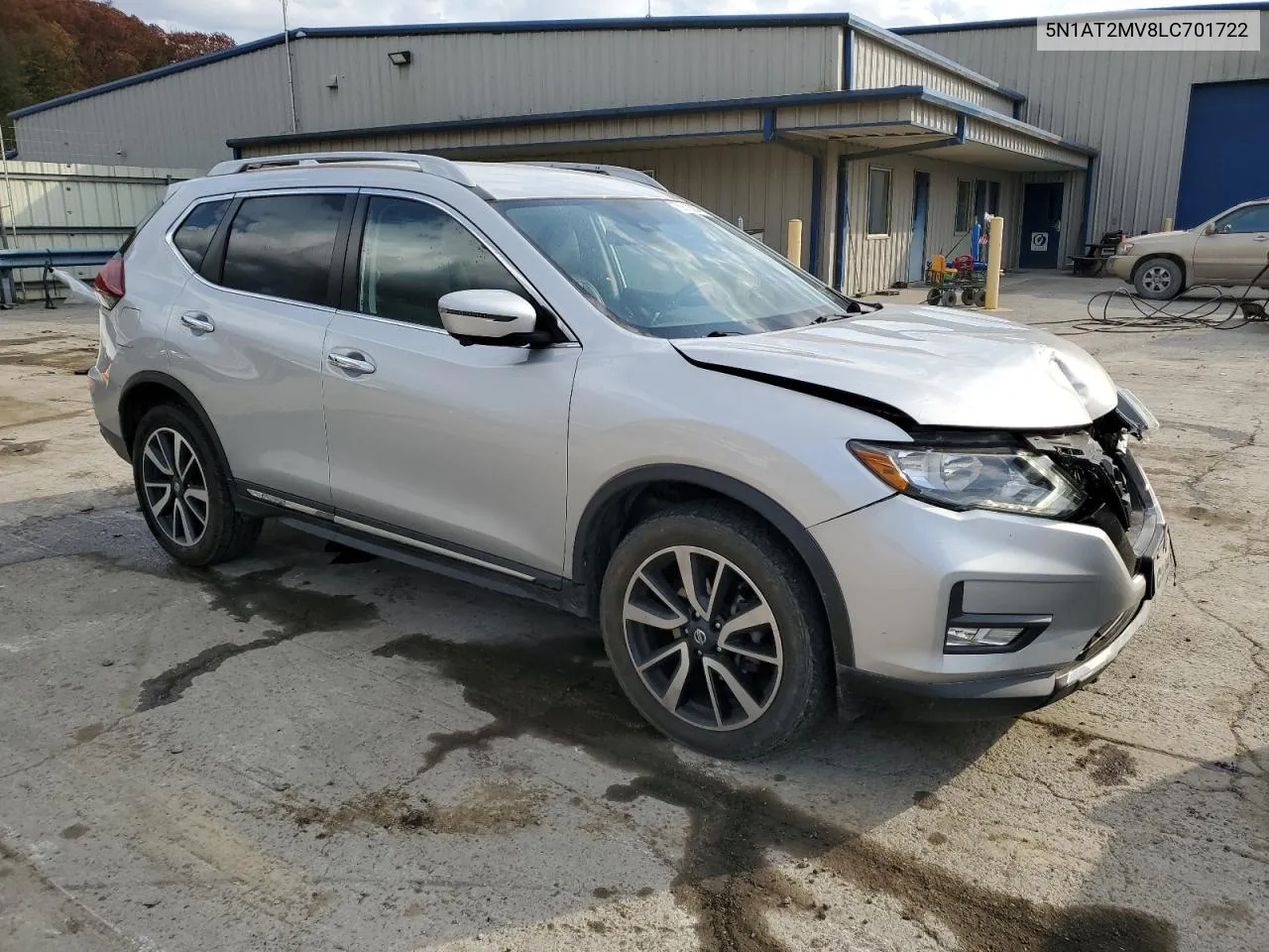 2020 Nissan Rogue S VIN: 5N1AT2MV8LC701722 Lot: 78810384