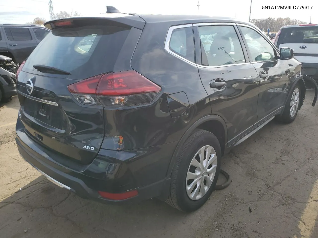 2020 Nissan Rogue S VIN: 5N1AT2MV4LC779317 Lot: 78974444