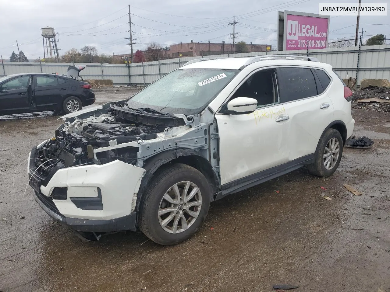 2020 Nissan Rogue S VIN: JN8AT2MV8LW139490 Lot: 79261524